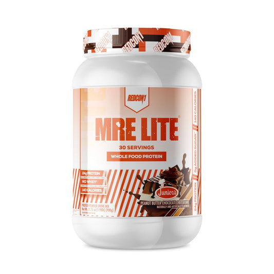 REDCON1 MRE Lite Whole Food Protein Powder, Juniors, Peanut Butter Chocolate - NutriGlobal