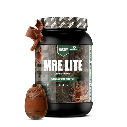 REDCON1 x Mossy Oak MRE Lite Whole Food Protein Powder, Chocolate Moose - Low Carb - NutriGlobal