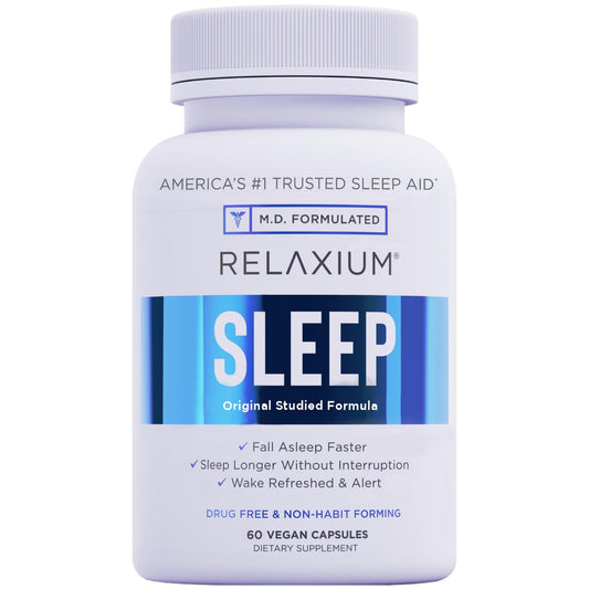 Relaxium Sleep Aid, 30-Day Supply, Dietary Supplement for Better Sleep - NutriGlobal