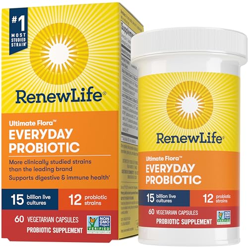 Renew Life Everyday Probiotic Capsules, Daily Supplement Supports Urinary, Digestive - NutriGlobal