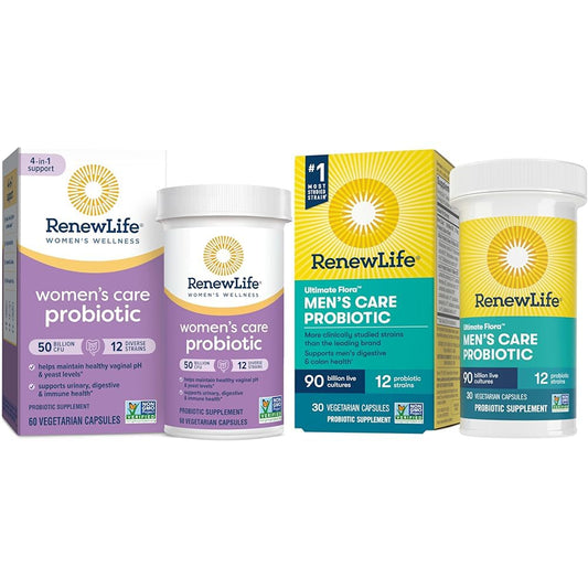 Renew Life Women's Probiotic Capsules, 50 Billion CFU Guaranteed, Supports Vaginal - NutriGlobal