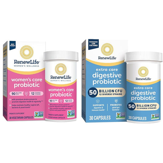 Renew Life Women's Probiotic Capsules, Supports Vaginal, Urinary, Digestive and Immune - NutriGlobal