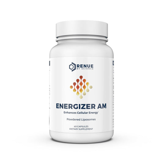 Renue By Science Energizer AM | Liposomal Resveratrol Hesperidin & Green Tea Supplement | 60 Capsules with Trans Resveratrol (65mg) Hesperidin (150mg) Green Tea Extract (35mg) - Non-GMO | Made in USA - NutriGlobal