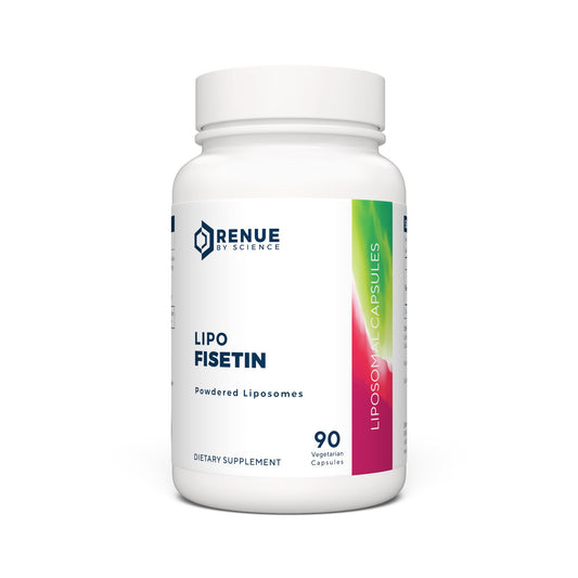 Renue By Science Fisetin | 90 Liposomal Fisetin Supplements - 150mg Fisetin per Serving | Senolytic Supplements | Bioavailable Formula for Increased Absorption | Non-GMO & Made in The USA - NutriGlobal