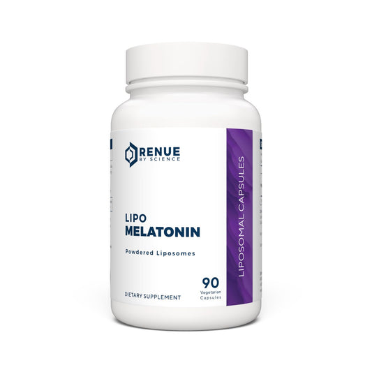 Renue By Science Melatonin | Liposomal Melatonina Supplement | 90 High Strength Melatonin Capsules - 1mg Melatonin per Serving | Sleep Aid Melatonin | Non-GMO | Made in The USA & Third-Party Tested - NutriGlobal