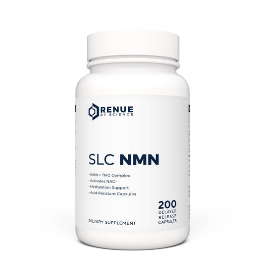 Renue By Science NMN Supplement | 200 SLC Enteric Capsules - 250mg Nicotinamide Mononucleotide per Serving | Delayed Release for Increased Absorption | Manufactured in The USA - NutriGlobal