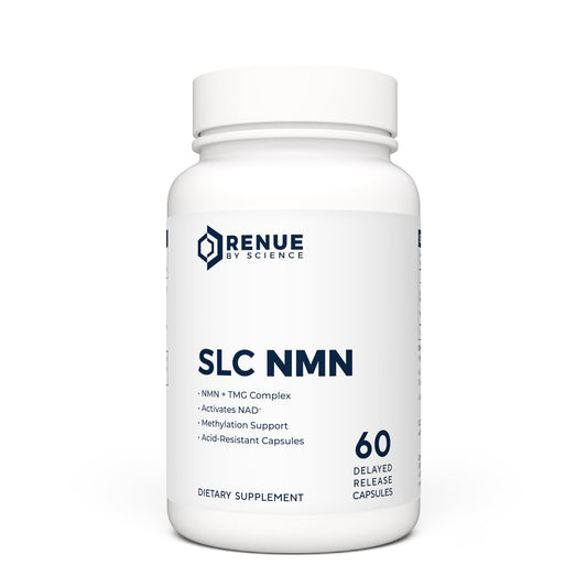 Renue By Science NMN Supplement | 60 SLC Enteric Capsules - 250mg Nicotinamide Mononucleotide per Serving | Delayed Release for Increased Absorption | Manufactured in The USA - NutriGlobal