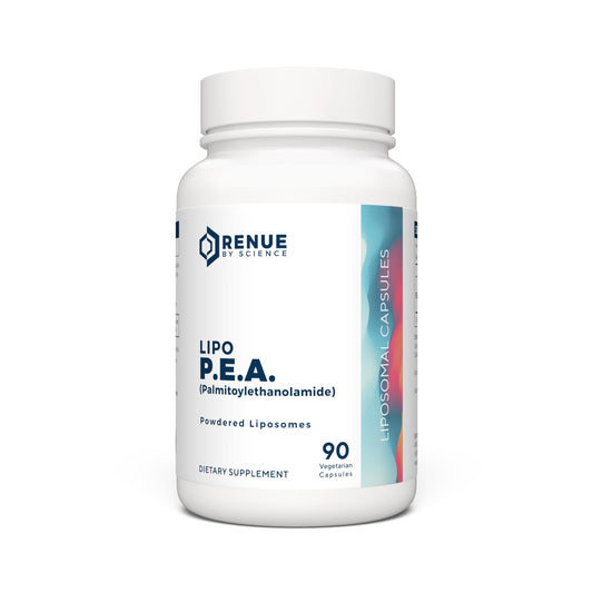 Renue By Science P.E.A | Liposomal Pea Palmitoylethanolamide Supplement | 90 P.E.A Capsules - 250mg Palmitoylethanolamide per Serving | Non-GMO | Made in The USA & Third-Party Tested - NutriGlobal