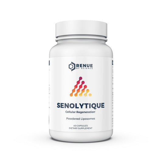Renue By Science Senolytique Senolytic Supplements | 60 Capsules with Fisetin (35mg) Quercetin (78mg) & Spermidine (3mg) per Serving | Liposomal Formula | Manufactured in The USA & Third-Party Tested - NutriGlobal