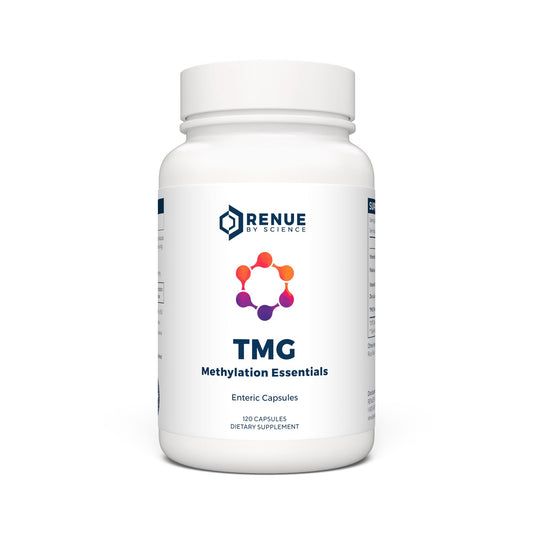 Renue By Science TMG | High Strength TMG Supplements | 120 Trimethylglycine Capsules - 900mg TMG per Serving with Vitamin B12 Vitamin B6 Folate & Zinc | Made in The USA & Third-Party Tested - NutriGlobal
