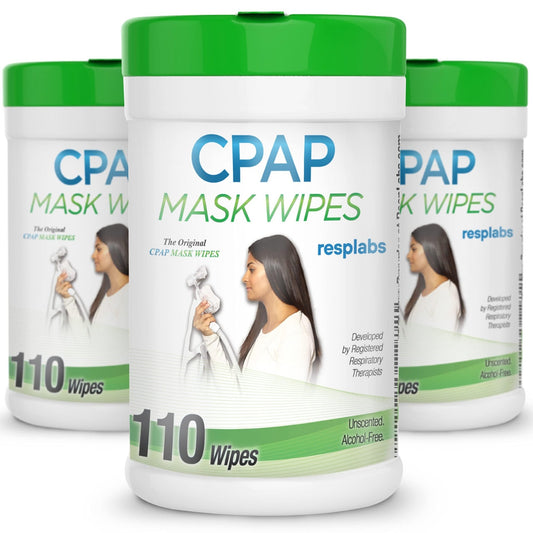resplabs CPAP Mask Wipes Unscented Cleaner for Full Face, Nasal Masks - NutriGlobal
