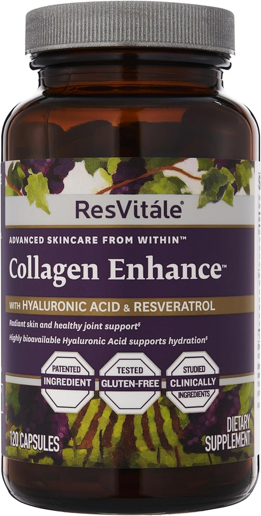 ResVitále Collagen Enhance - Beauty Supplement with Hyaluronic Acid - NutriGlobal