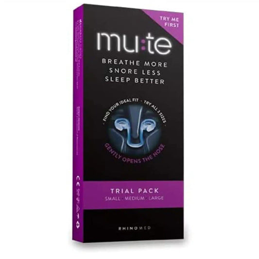 Rhinomed Mute Nasal Dilator for Snore Reduction - Anti-Snoring Aid - NutriGlobal