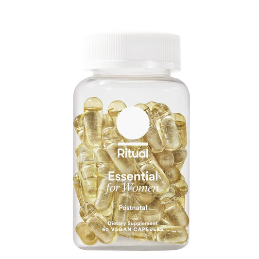 Ritual Essential for Women Postnatal Multivitamin - Postpartum Vitamin - Omega-3 DHA & Choline for Lactation Support, Vitamin A, C, D3 & Zinc - NutriGlobal