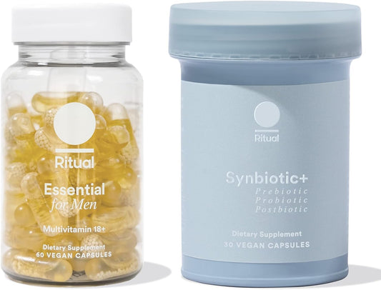 Ritual Synbiotic+ Probiotic Gut Health Support and Men's 18+ Multivitamin - NutriGlobal