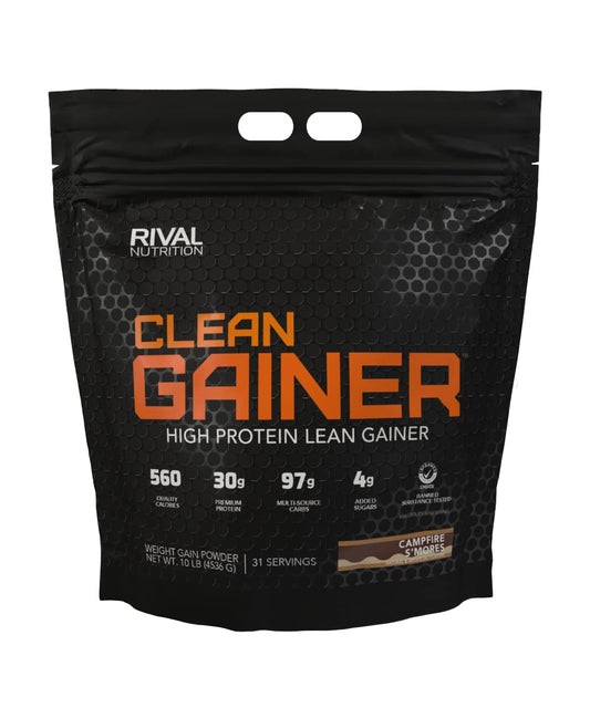Rivalus Clean Gainer, S'Mores, 10 Pound - NutriGlobal