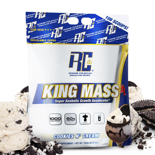 Ronnie Coleman Signature Series King Mass XL Mass Gainer Protein Powder, Muscle - NutriGlobal