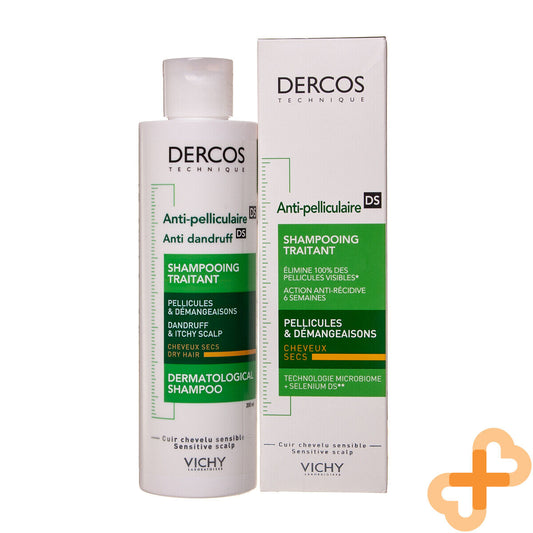 Vichy Dercos Anti Dandruff Shampoo 200ml Hair Scalp Itchy Flakes Paraben VichyBuy Supplements Australia