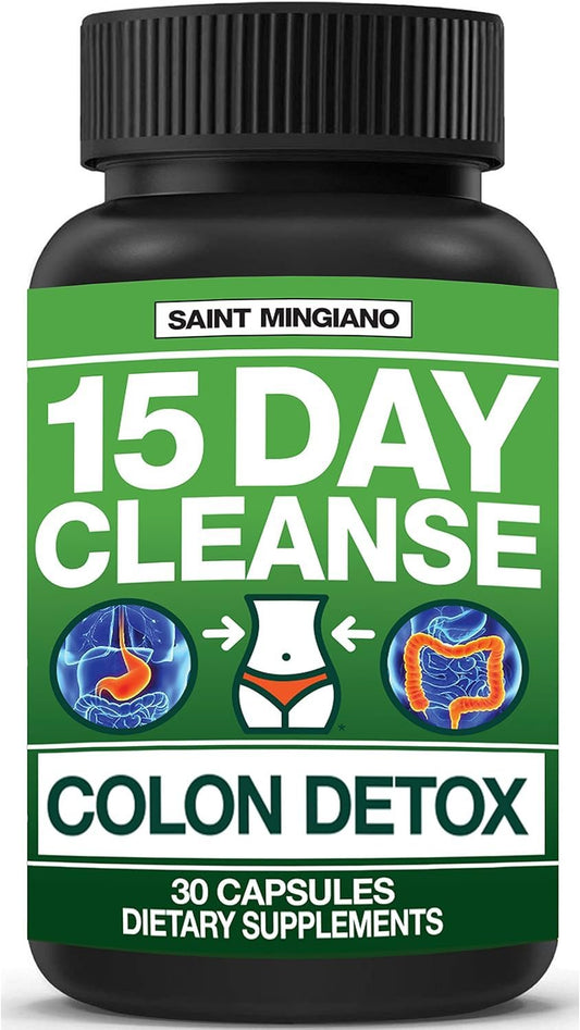 Saint Mingiano 15 Day Cleanse | Colon Detox with Natural Laxative - NutriGlobal