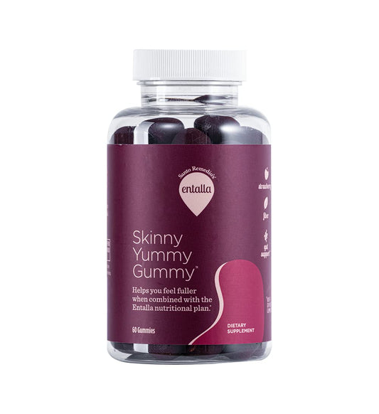 Santo Remedio, Entalla, Skinny Yummy Gummy, Nutritional Supplement, Gummy Fiber for Digestive Gut Support - NutriGlobal