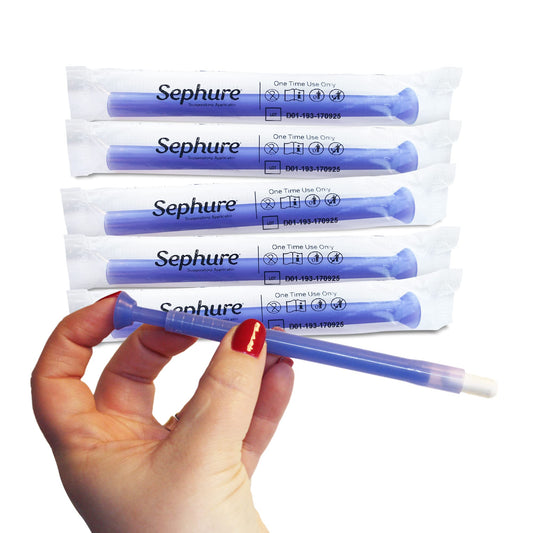 Sephure Easy-to-Use Suppository Applicator for Women, Disposable vaginal Applicator for Suppositories from Various Brands, 1-Pack, 6-Count, Size D0 - NutriGlobal