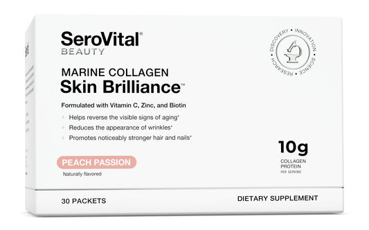 Serovital Skin Brilliance Marine Collagen – Hydrolyzed Marine Collagen Peptides - NutriGlobal