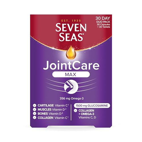 Seven Seas JointCare Max, With High-Strength Glucosamine plus Omega-3, Collagen - NutriGlobal