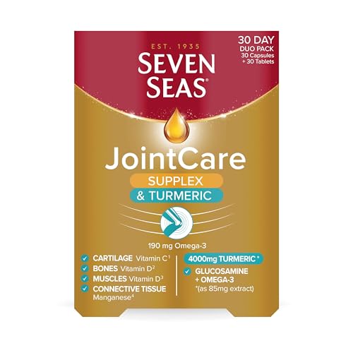 Seven Seas JointCare Supplex & Turmeric, With Glucosamine, Omega-3, Vitamins C and D - NutriGlobal