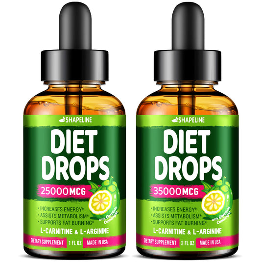 SHAPELINE Weight Loss Drops - Diet Drops 1 Fl Oz & 2 Fl Oz - Made in The USA - Appetite - NutriGlobal