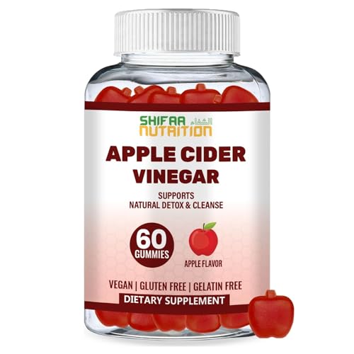 SHIFAA NUTRITION Halal Apple Cider Vinegar Gummies. Cleanse & Detox ACV Gummies - NutriGlobal