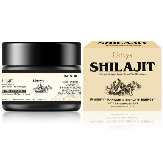 Shilajit Pure Himalayan Organic - Pure Original Shilajit, 50g(Large Volume), Enriched - NutriGlobal