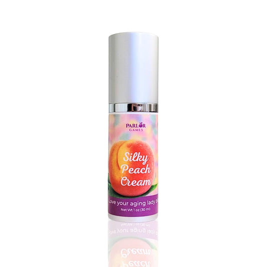 Silky Peach Cream by Parlor Games – Bioidentical Estriol Cream for Women – Menopause Relief for Vaginal Dryness & Vulva Itch – 30ml Bottle (2 Month Supply) - NutriGlobal