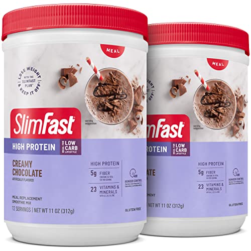 SlimFast High Protein Meal Replacement Shake Powder, 12 Servings (Pack of 2) , Advanced - NutriGlobal