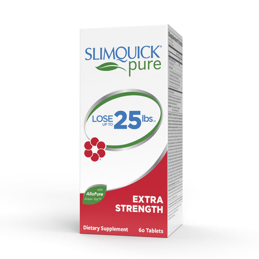 Slimquick Pure 3x Extra Strength Pill for Women, Helps Achieve Weight Goals, Helps Metabolism, Lose Excess Water, Keeps Full for Longer with Green Tea Extract - NutriGlobal