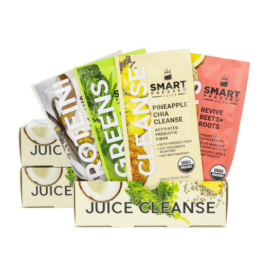 SMART Pressed Juice 3-Day Organic Juice Cleanse | Healthy Detox Program | Vegan Vanilla Protein - NutriGlobal