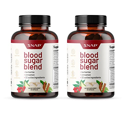 Snap Supplements Blood Sugar Blend - Support Healthy Blood Sugar, 60 Capsules - NutriGlobal
