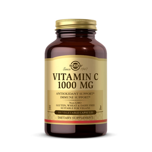 Solgar Vitamin C 1000mg - Healthy Immune System - Helps Fight Free Radicals - Vegan - NutriGlobal