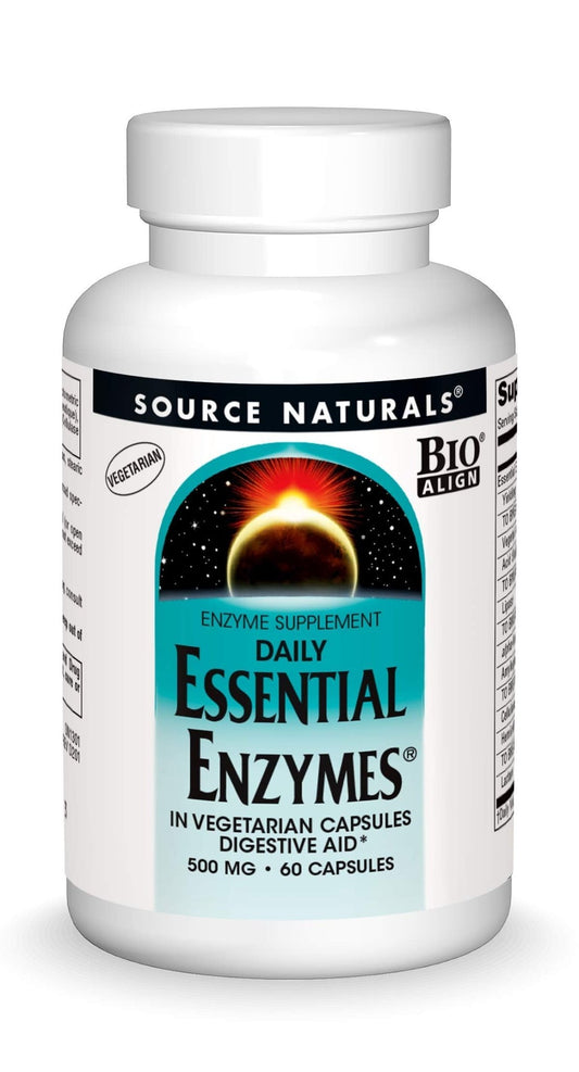 Source Naturals Essential Enzymes 500mg Bio-Aligned Multiple Enzyme - NutriGlobal