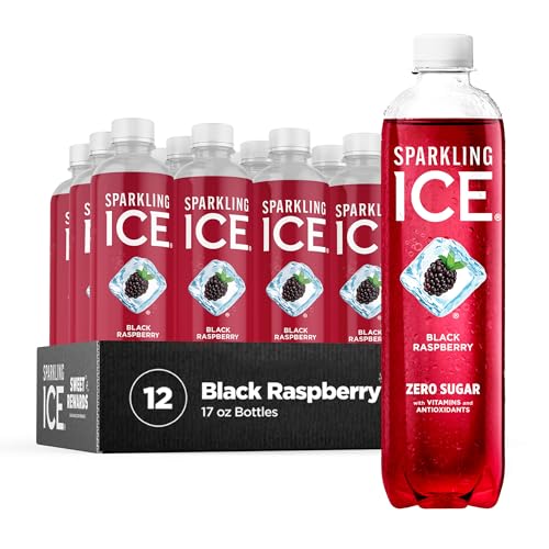 Sparkling Ice, Black Raspberry Sparkling Water, Zero Sugar Flavored Water, with Vitamins - NutriGlobal