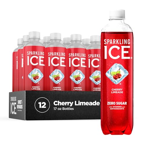 Sparkling Ice, Cherry Limeade Sparkling Water, Zero Sugar Flavored Water, with Vitamins - NutriGlobal