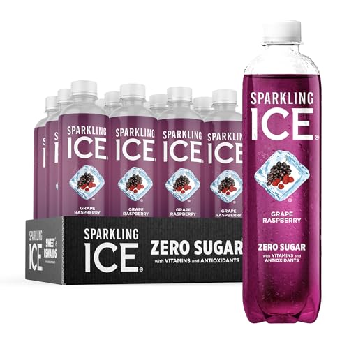 Sparkling Ice, Grape Raspberry Sparkling Water, Zero Sugar Flavored Water, with Vitamins - NutriGlobal