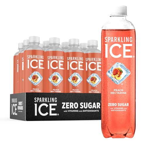 Sparkling Ice, Peach Nectarine Sparkling Water, Zero Sugar Flavored Water, with Vitamins - NutriGlobal