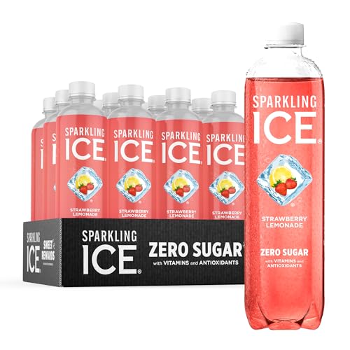 Sparkling Ice, Strawberry Lemonade Sparkling Water, Zero Sugar Flavored Water - NutriGlobal