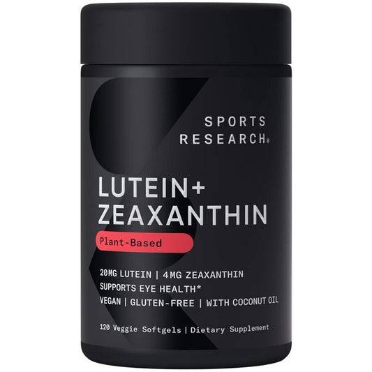 Sports Research Vegan Lutein + Zeaxanthin (20mg) with Organic Coconut - NutriGlobal
