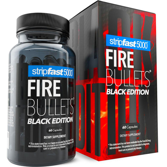 stripfast5000 Fire Bullets Max Strength Black Edition for Women and Men - NutriGlobal