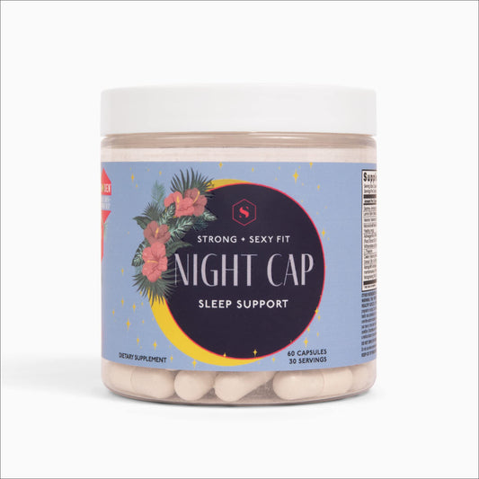 Strong + Sexy Fit Night Cap Sleep Support, Supplement to Help You Fall Asleep Faster - NutriGlobal