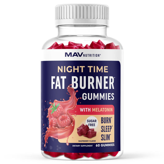 Sugar-Free Night Time Fat Burner Gummies for Sleep & Weight Loss Support | Hunger - NutriGlobal