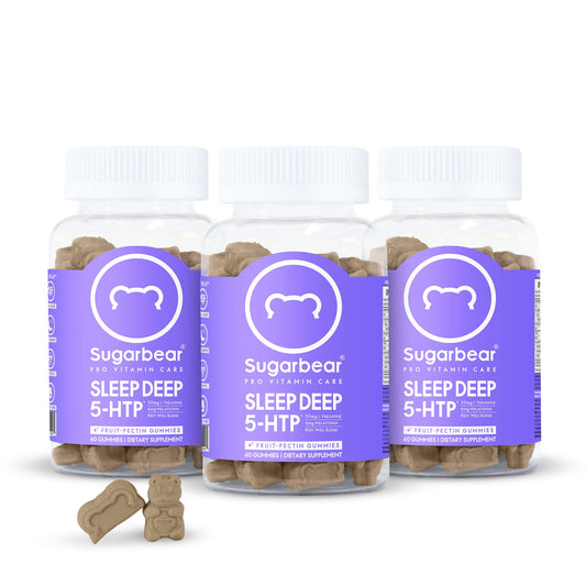Sugarbear Sleep Aid Gummies for Adults with Melatonin 6mg, Magnesium - NutriGlobal