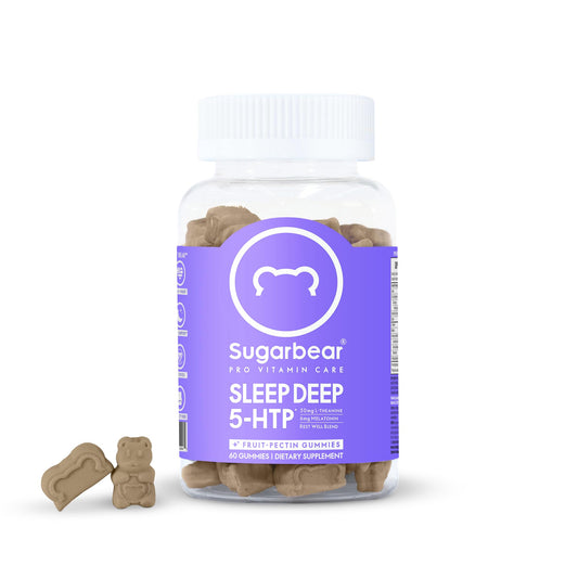 Sugarbear Sleep Aid Gummies for Adults with Melatonin 6mg, Magnesium - NutriGlobal